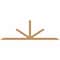 Ekena Millwork Saratoga Smooth Timber Gable Bracket, Western Red Cedar, 96"W x 32"H x 1 1/2"D x 3 1/2"F, 8/12 Pitch GBW096X32X0204SAR00SWR - alternate 1